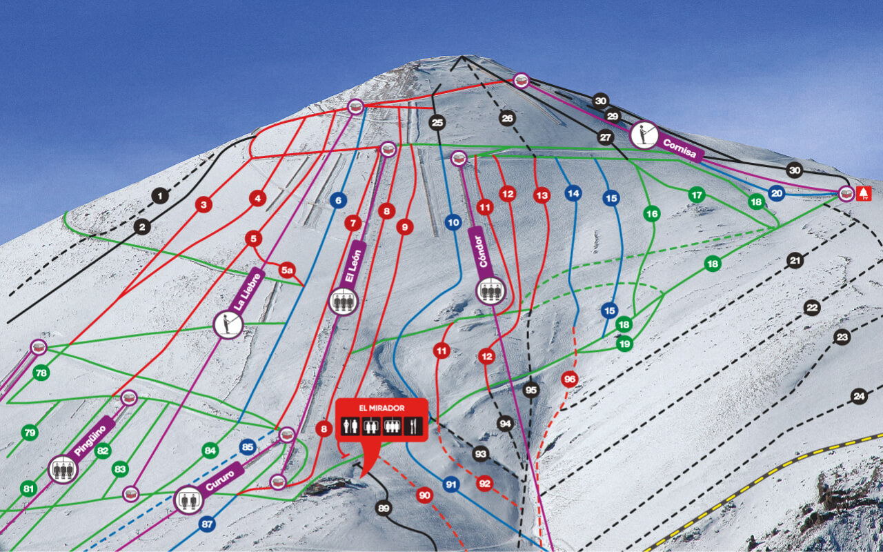 Mapa de Pistas Vista 1